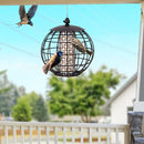 Metal Hanging Bird Feeder with Protective Cage – 3 kg – image 2