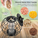 Metal Hanging Bird Feeder with Protective Cage – 3 kg – image 8