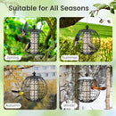 Metal Hanging Bird Feeder with Protective Cage – 3 kg – image 9