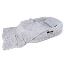 171 cm Plush Nap Bed with Blanket and Pillow – Grey view 2