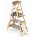 151 cm Folding Pine Cat Climbing Tower with Perch – view 3