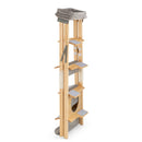 151 cm Folding Pine Cat Climbing Tower with Perch – view 4