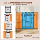 Adjustable Pet Gate with Small Door and Two Extensions – view 8