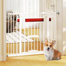 Adjustable Pet Gate with Small Door and Two Extensions – view 1