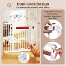 Adjustable Pet Gate with Small Door and Two Extensions – view 9