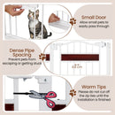 Adjustable Pet Gate with Small Door and Two Extensions – view 11