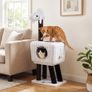 110 cm Lamb-Shaped Cat Tower with Woven Condo – view 1