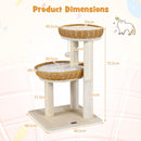 75.5 cm Cat Tower with Two Woven Baskets – view 5