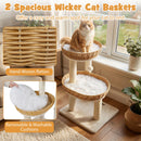 75.5 cm Cat Tower with Two Woven Baskets – view 7