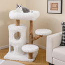93 cm Pear Wood Cat Tower with Two-Storey Condo – view 2