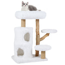 93 cm Pear Wood Cat Tower with Two-Storey Condo – view 4