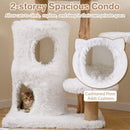 93 cm Pear Wood Cat Tower with Two-Storey Condo – view 6
