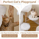 93 cm Pear Wood Cat Tower with Two-Storey Condo – view 8