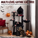 127 cm Gothic Cat Tower with Castle Condo and Coffin Bed – view 6