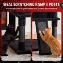 127 cm Gothic Cat Tower with Castle Condo and Coffin Bed – view 9