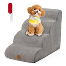 51 cm Four-Tier Foam Pet Steps with Washable Cover – Grey view 3