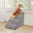 51 cm Four-Tier Foam Pet Steps with Washable Cover – Grey view 6
