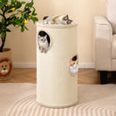 70 cm Barrel Cat Condo with Three Hideaways – view 1