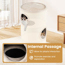 70 cm Barrel Cat Condo with Three Hideaways – view 9