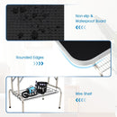 120 cm Folding Pet Care Table with Adjustable Overhead Arms – Black view 11