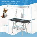 120 cm Folding Pet Care Table with Adjustable Overhead Arms – Black view 4