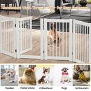4-Panel Folding Wooden Pet Gate with Walk-Through Door – view 3