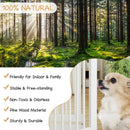 4-Panel Folding Wooden Pet Gate with Walk-Through Door – view 8