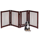 4-Panel Folding Wooden Pet Gate with Walk-Through Door – view 2