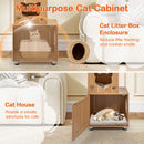 256–275 cm Cat Tower with Litter Cabinet and Clear Bowl – view 4
