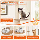 256–275 cm Cat Tower with Litter Cabinet and Clear Bowl – view 6