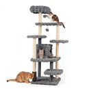 170 cm Cat Tower with Two-Entry Condo and Padded Perch – view 4