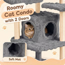 170 cm Cat Tower with Two-Entry Condo and Padded Perch – view 7