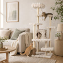 170 cm Cat Tower with Two-Entry Condo and Padded Perch – view 1
