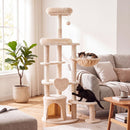 149 cm Cat Tower with Condo and Round Basket – view 1