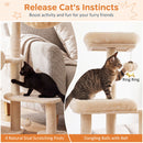 149 cm Cat Tower with Condo and Round Basket – view 8
