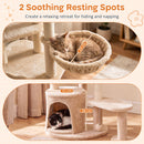 149 cm Cat Tower with Condo and Round Basket – view 9