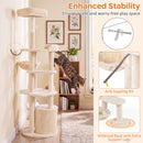 149 cm Cat Tower with Condo and Round Basket – view 10