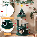 127 cm Star-Topped Cat Tower with Two Condos – view 10