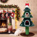 137.5 cm Festive Cat Tower with Two Plush Condos – view 1