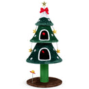 137.5 cm Festive Cat Tower with Two Plush Condos – view 3