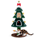 137.5 cm Festive Cat Tower with Two Plush Condos – view 4
