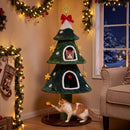 137.5 cm Festive Cat Tower with Two Plush Condos – view 6