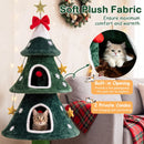 137.5 cm Festive Cat Tower with Two Plush Condos – view 7
