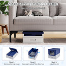 Folding Covered Cat Litter Box with Drawer Tray – view 8