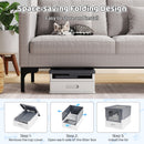 Folding Covered Cat Litter Box with Drawer Tray – view 8