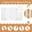89 cm High Four-Panel Freestanding Pet Gate – view 7