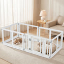 Six-Panel Clear Pet Playpen with Locking Door – view 1