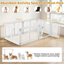 Six-Panel Clear Pet Playpen with Locking Door – view 5
