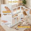Six-Panel Clear Pet Playpen with Locking Door – view 6
