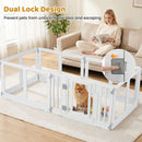 Six-Panel Clear Pet Playpen with Locking Door – view 7